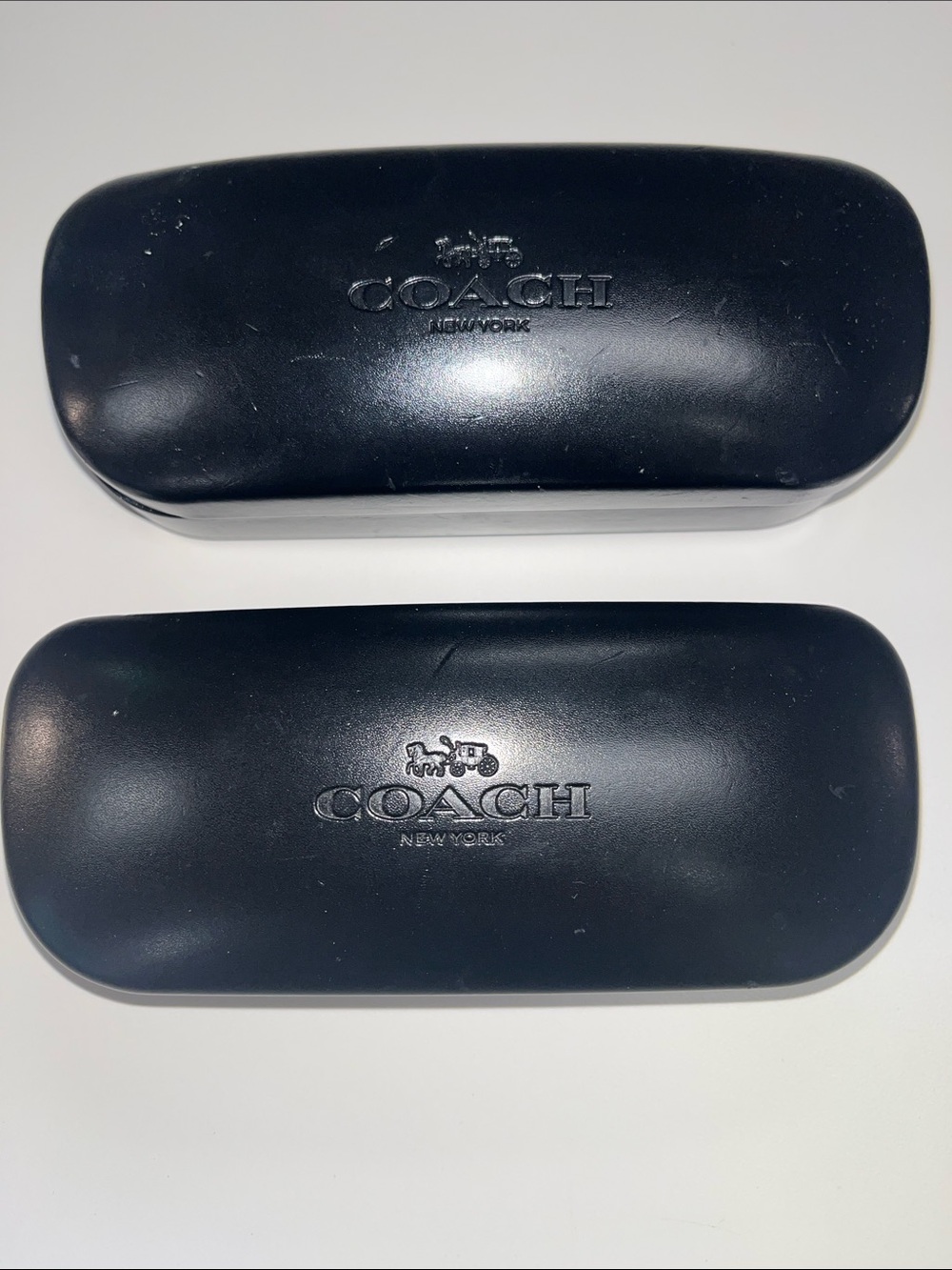 Coach Black Eyewear Hard Case Pair / Bundle